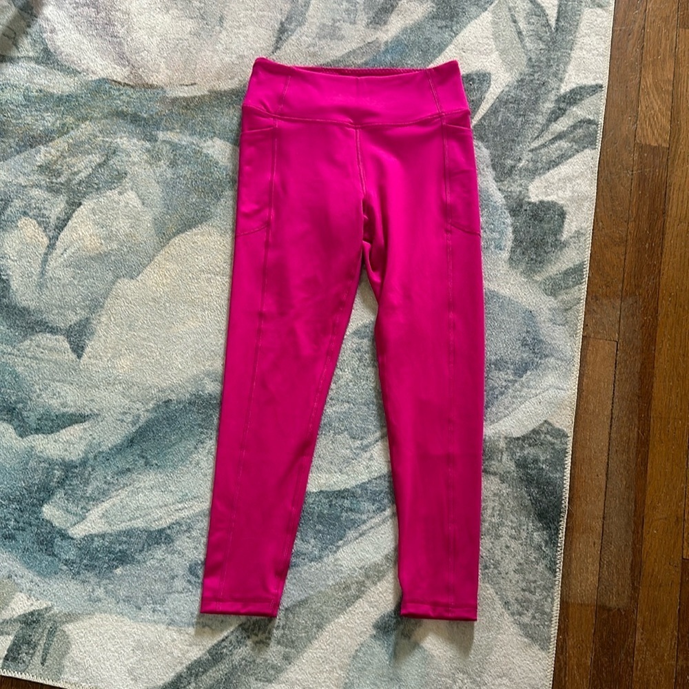 Victoria’s Secret Hot Pink Pocket Leggings, Sz 10